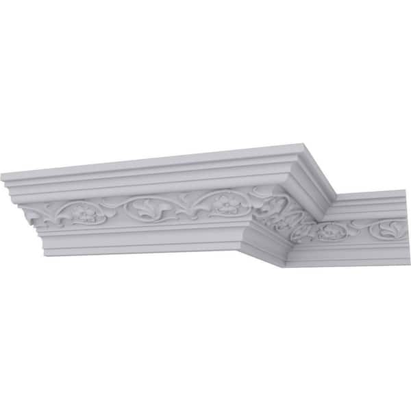 Ekena Millwork SAMPLE - 3-3/8 in. x 12 in. x 3 in. Polyurethane Medway Crown Moulding