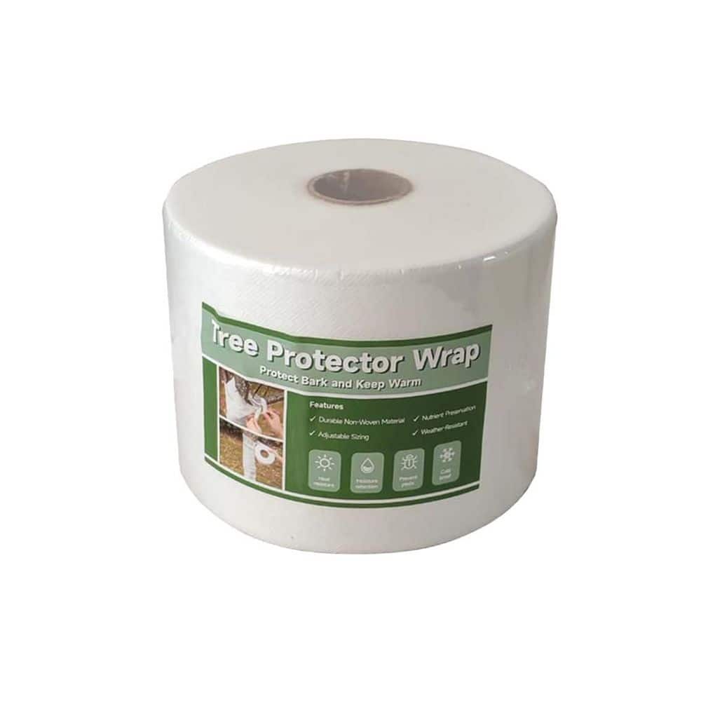4.7 in. White Non-woven Fabric Tree Trunk Protector Wrap Breathable Sun-Proof Plant Support Winter Freeze Protection price history on PriceWatchPro