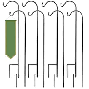17.5 in. to 26.5 in. to 36.5 in. Extendable Garden Planter Stakes Shepherd's Hooks (8-Pack)
