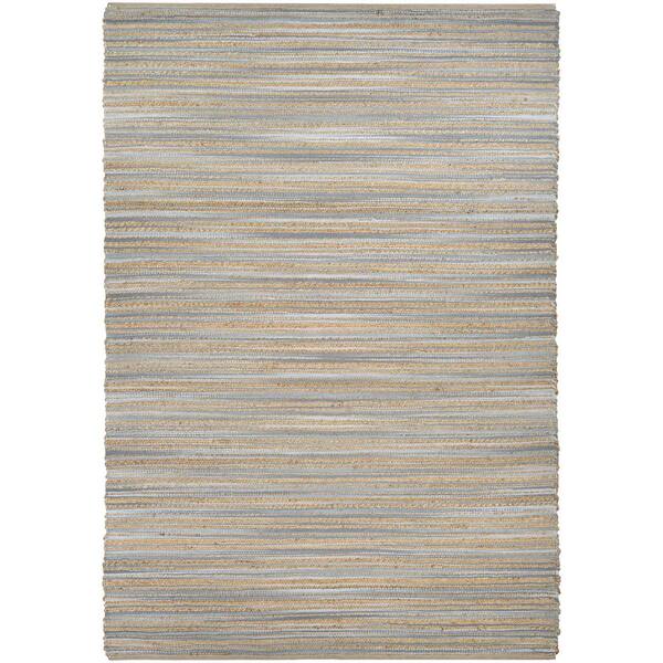 Couristan Nature's Elements Lodge Straw-Grey 6 ft. x 9 ft. Area Rug