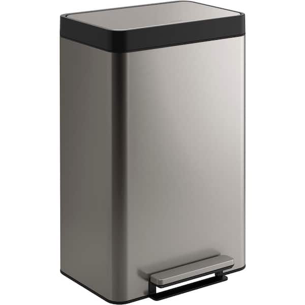 Kohler Dual-Compartment Stainless Steel Step Trash Can + Reviews