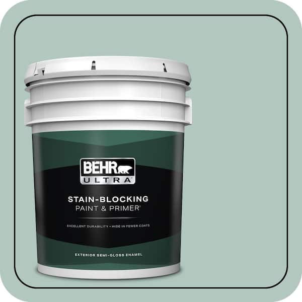 BEHR ULTRA 5 gal. #480E-3 Marina Isle Semi-Gloss Enamel Exterior Paint & Primer