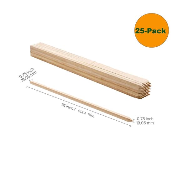 spca 36 in. x 0.75 in. x 0.75 in. Fir Wood Garden Stakes with