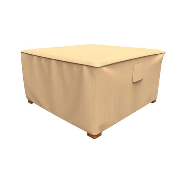 Budge StormBlock Savanna Extra-Large Tan Square Patio Table/Ottoman Cover