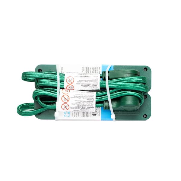 PRIVATE BRAND UNBRANDED - 3 ft. 3-Outlet 2-USB Surge Protector (2-Pack)