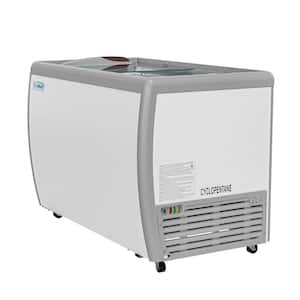 50 in. 13 cu. ft. Manual Defrost Gelato Dipping Cabinet Chest Freezer in White Steel
