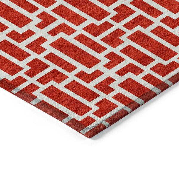 Chantille Machine Washable Indoor/Outdoor Abstract ACN916 Red 1 ft. 8 in. x 2 ft. 6 in. Area Rug