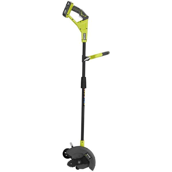 RYOBI ONE 18V 9 in. Cordless Battery Edger with 2.0 Ah Battery and Charger P2310 The Home Depot