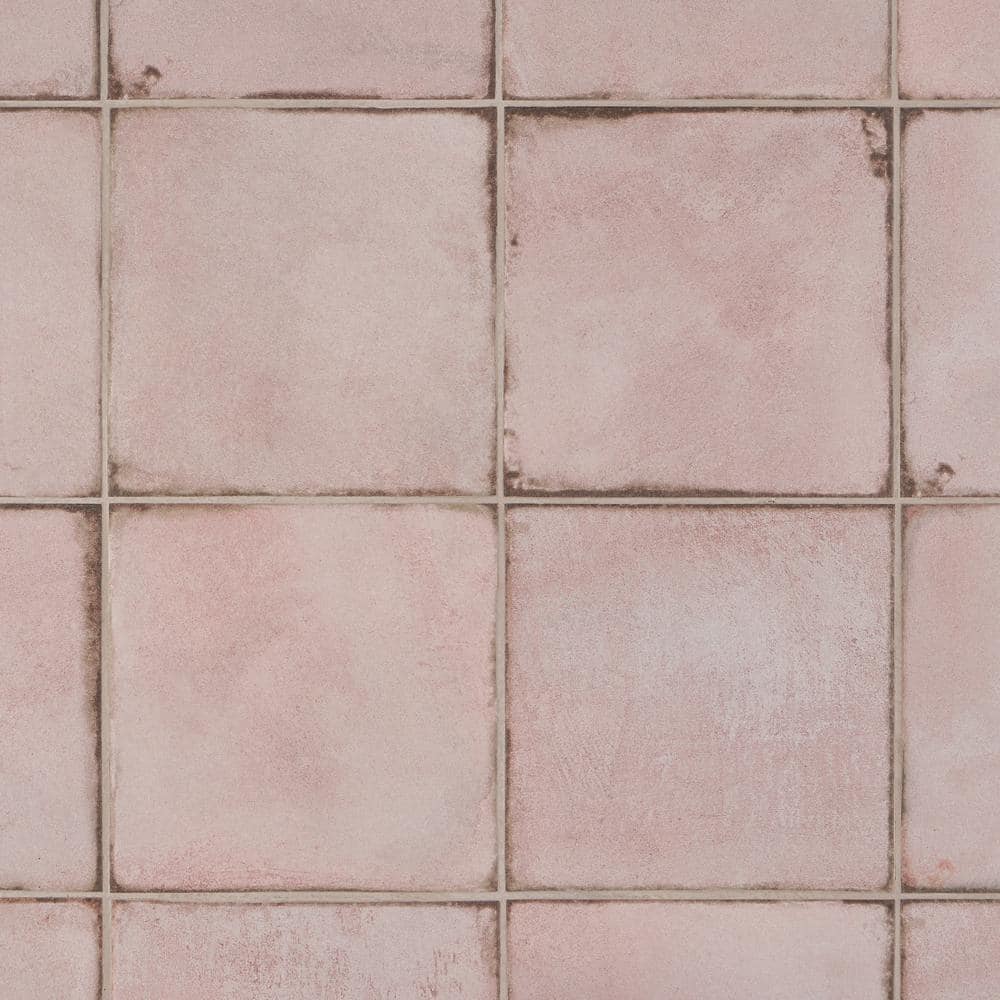 Coronado 8" x 8" Matte Pink Porcelain Tile