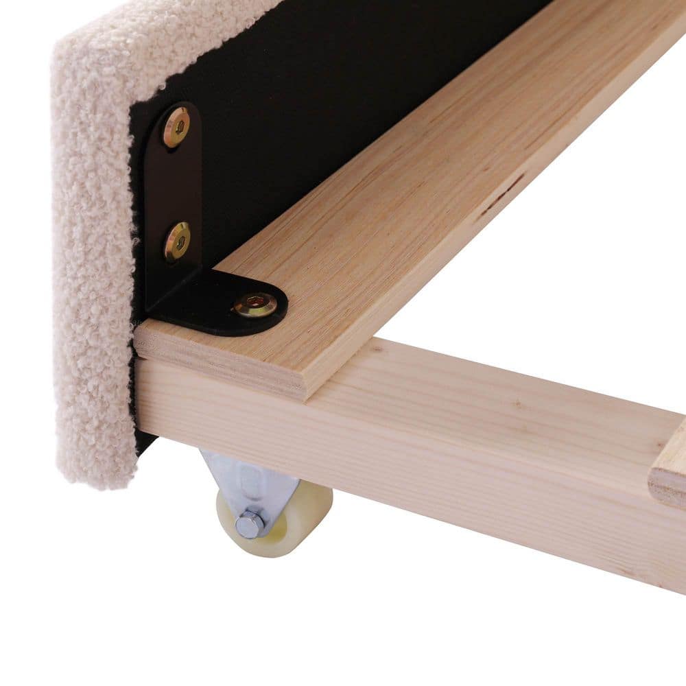 Beige Full Size Daybed with Light and Trundle - thumbnail 6