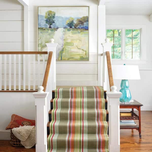 Stone Soup Handwoven Cotton Multi 3 ft. x 12 ft. Indoor Runner Rug