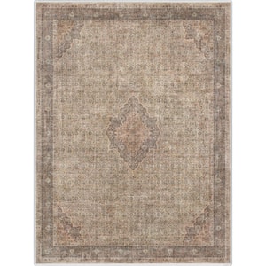 Beige Brown 3 ft. 11 in. x 5 ft. 3 in. Asha Lilith Vintage Persian Oriental Area Rug