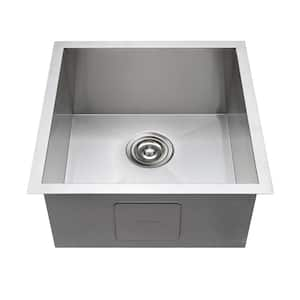 Handmade 18 Gauge Stainless Steel 18 in. Undermount Bar Sink