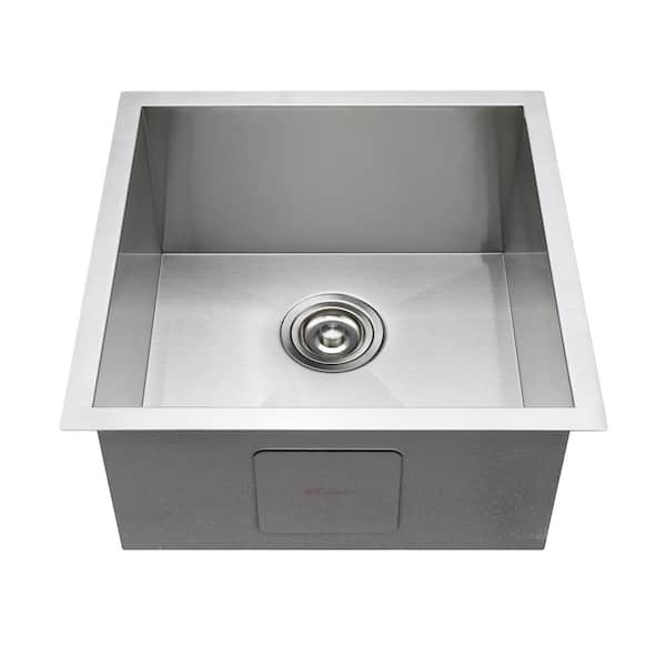 Handmade 18 Gauge Stainless Steel 18 in. Undermount Bar Sink