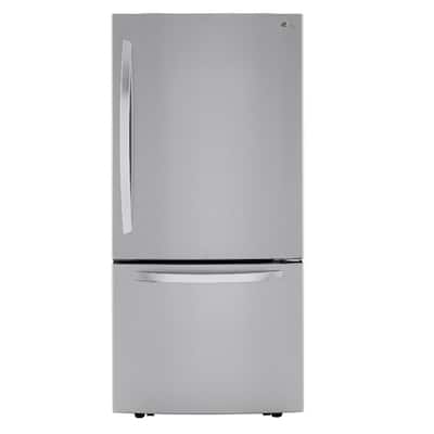 33 in. W. 26 cu. ft. Bottom Freezer Refrigerator with Multi-Air Flow and Smart Cooling in PrintProof Stainless Steel