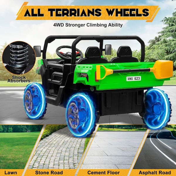 JOYRACER 24-Volt 4 x 200-Watt Ride on Toys with Remote, Metal