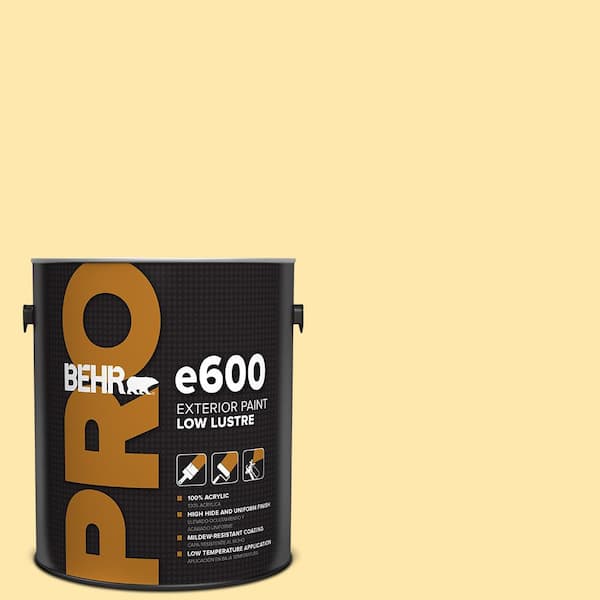 BEHR PRO 1 gal. #350B-4 Lemon Souffle Low Luster Exterior Paint