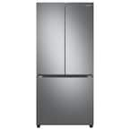 Samsung 25 Cu. ft. 3-Door French Door Refrigerator with Dual Auto Ice Maker - Stainless Steel