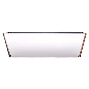 10 in. Stainless Steel Mud Pan with Sheared Edges
