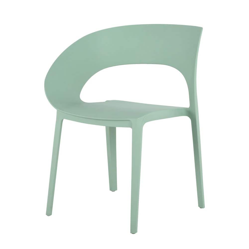 Green Polypropylene Outdoor Dining Chair (Set of 4) price history on PriceWatchPro