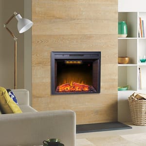 Flame 36 in. Wall-Mounted Automatic Constant Temperature Electric Fireplace Insert