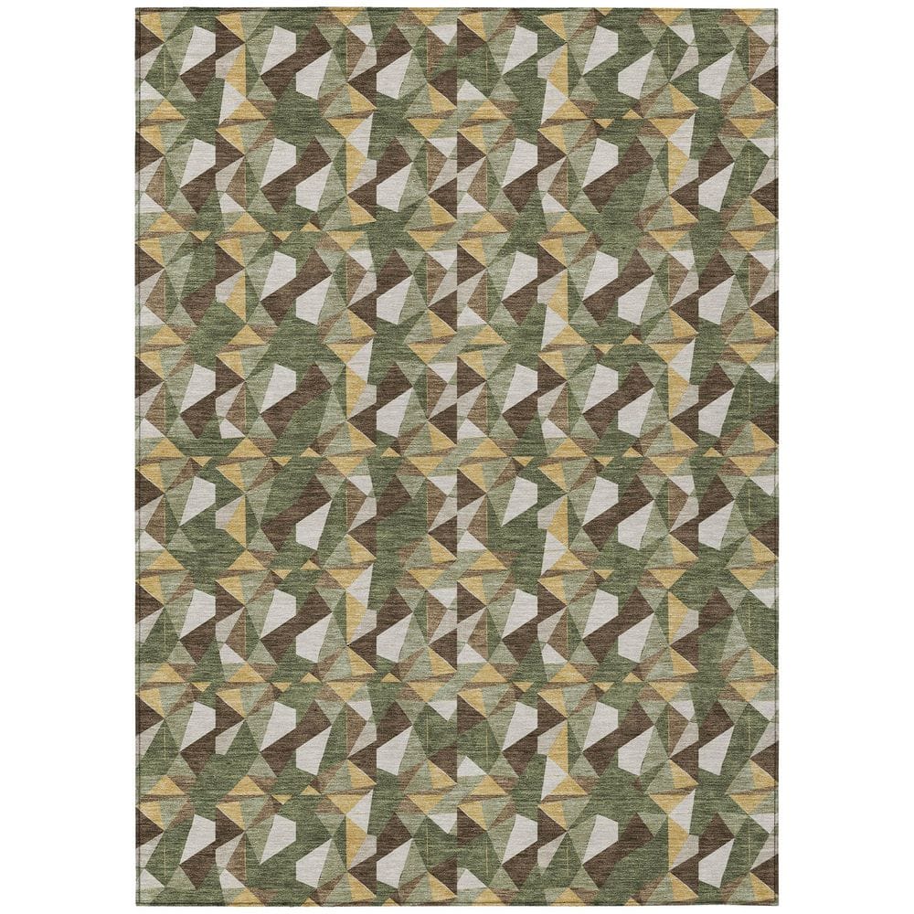 Chantille Machine Washable Indoor/Outdoor Abstract ACN2636 Olive 5 ft. x 7 ft. 6 in. Area Rug price history on PriceWatchPro