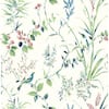 Brewster Mariko Green Botanical Green Wallpaper Sample UW25887SAM - The ...