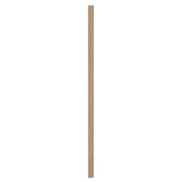 Hampton Bay Sinclair 3 in. W x 0.75 in. D x 91.5 in. H Pantry Filler in Shaker Light Oak