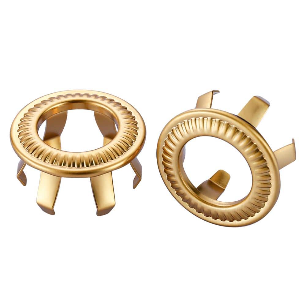 2-Pack Brass Sink Overflow Rings 1.06 in. Universal Fit in Brushed Gold price history on PriceWatchPro