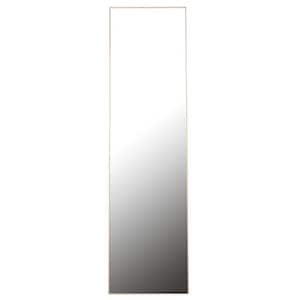 12 in. W x 48 in. H Metallic Copper Over-The-Door Mirror