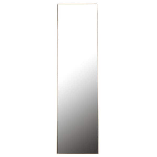 TRUU DESIGN 12 in. W x 48 in. H Metallic Copper Over-The-Door Mirror