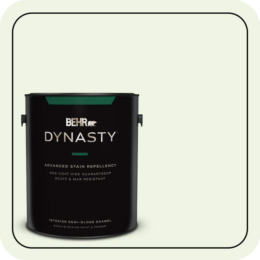 1 gal. #430A-1 Mint Hint Semi-Gloss Enamel Interior Stain-Blocking Paint & Primer price history on PriceWatchPro