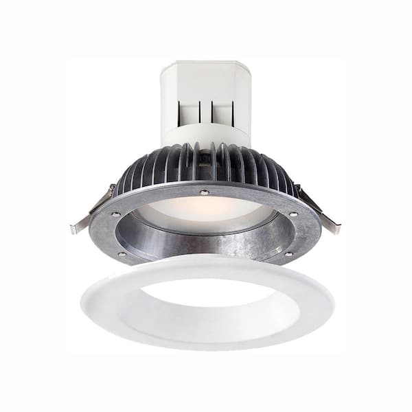 EnviroLite Easy Up with Magnetic Trim 6 in. White Integrated LED Recessed Kit
