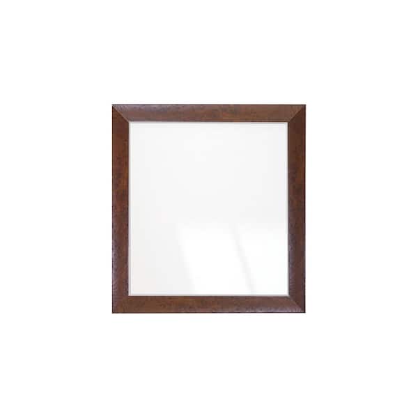 BrandtWorks Dashboard Burl Elegance Framed Mirror 32 in. W x 36 in. H ...