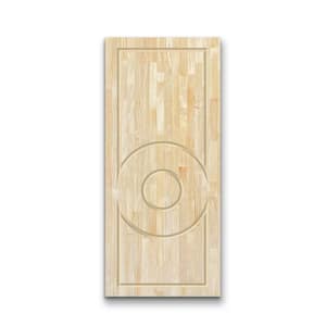 24 in. x 80 in. Natural Solid Wood Unfinished Interior Door Slab