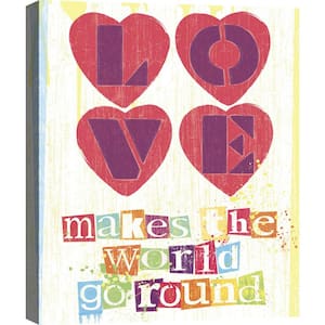 Love Makes the World Go Round Mixed Media Wall Art