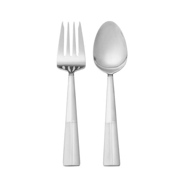 20-Piece Rush Brushed Silver Flatware Set + Reviews