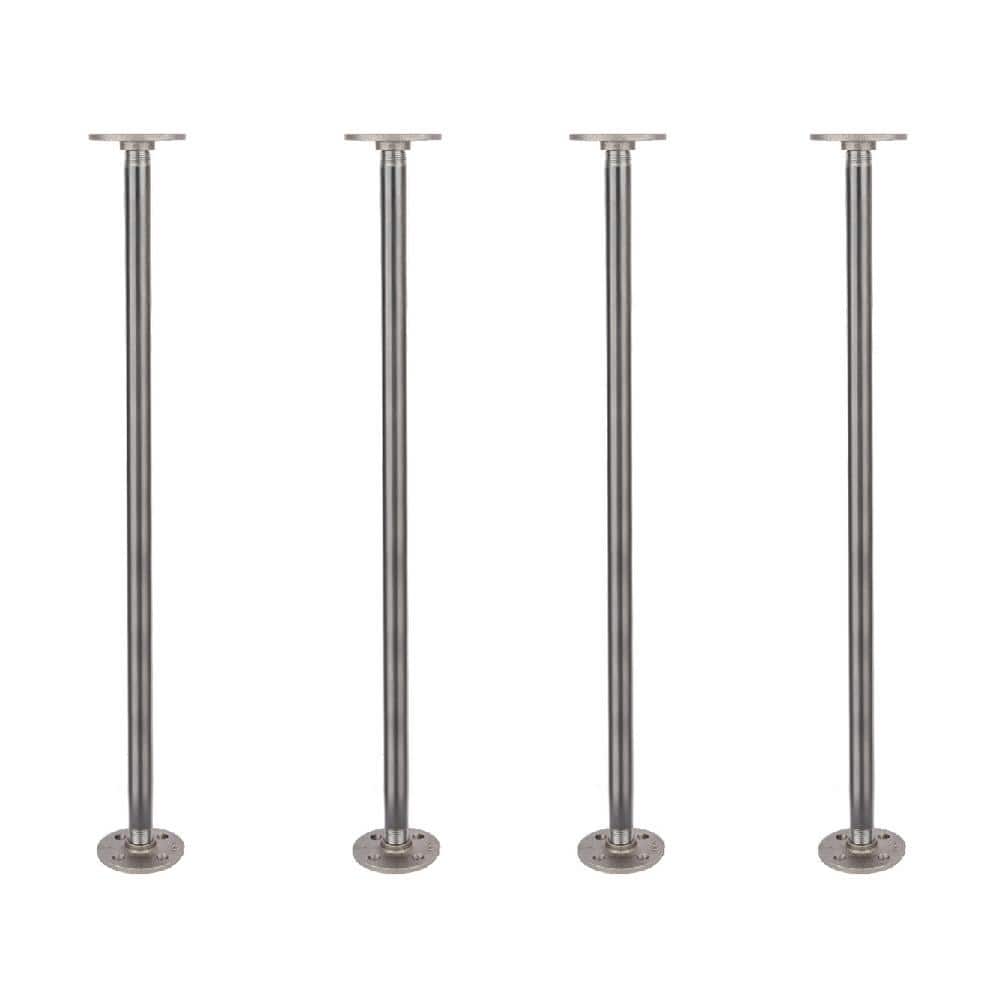 PIPE DECOR 24 in. Malleable Industrial Pipe and Flange DIY Table