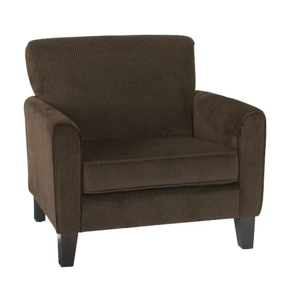Ave Six Sierra Coffee Corduroy Arm Chair
