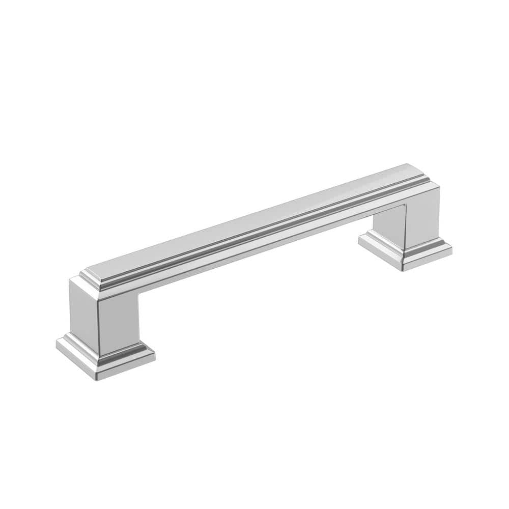 Polished Chrome Traditional Bar Cabinet Pull with Mounting Hardware
