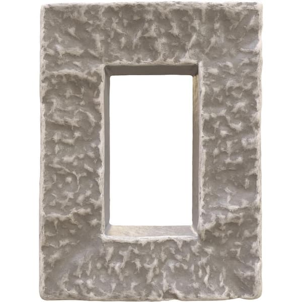 4 in. W x 3 in. D x 7-7/8 in. H Universal Electrical Cover for StoneWall Faux Stone Siding Panels in Grey Granite