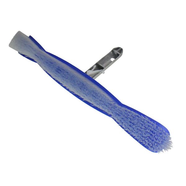 Pool Central 18.25 Blue Flexible Nylon Bristle Brush with Aluminum Handle