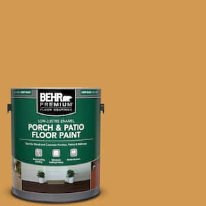 1 gal. #PPU6-02 Saffron Strands Low-Lustre Enamel Interior/Exterior Porch and Patio Floor Paint