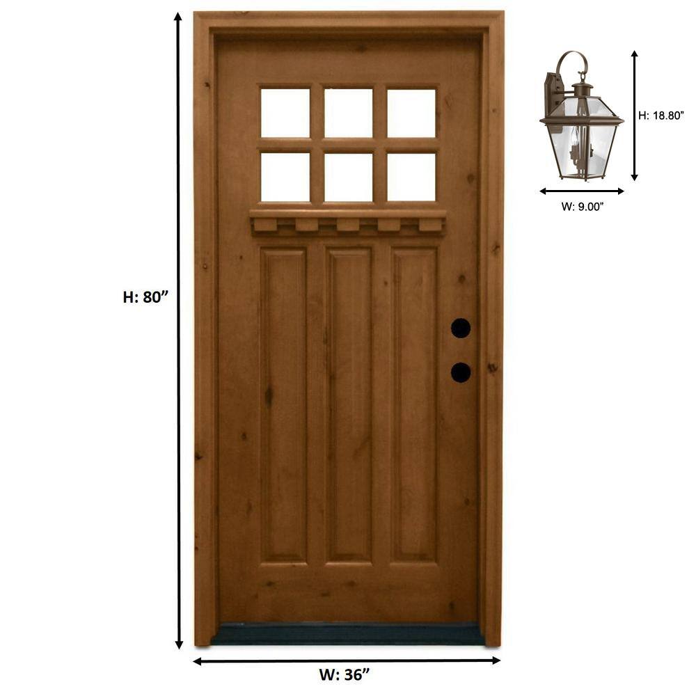 Burlington Bronze 2-Light Outdoor Wall Lantern with Beveled Glass