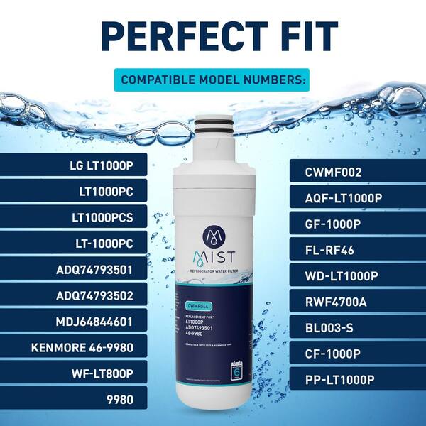 PUREPLUS ADQ747935 Replacement For LG LT1000P MDJ64844601 Kenmore Elite 9980 Lt