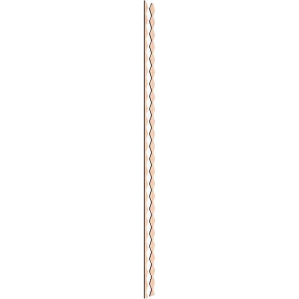 Ekena Millwork Casablanca 94 in. H x 0.375 in. W Slatwall Panels in Red Oak 31-Pack