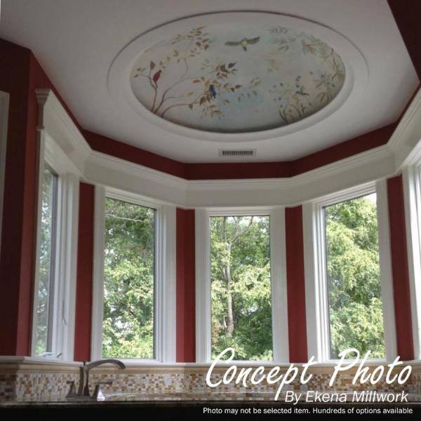 Odessa 38.5" White Urethane Recessed Mount Ceiling Dome