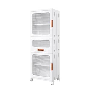 BSA トルネード 医療用冷蔵庫 オレンジ/ホワイト VECELO Modern Accent Storage Cabinet with Doors & Wheels, Multi