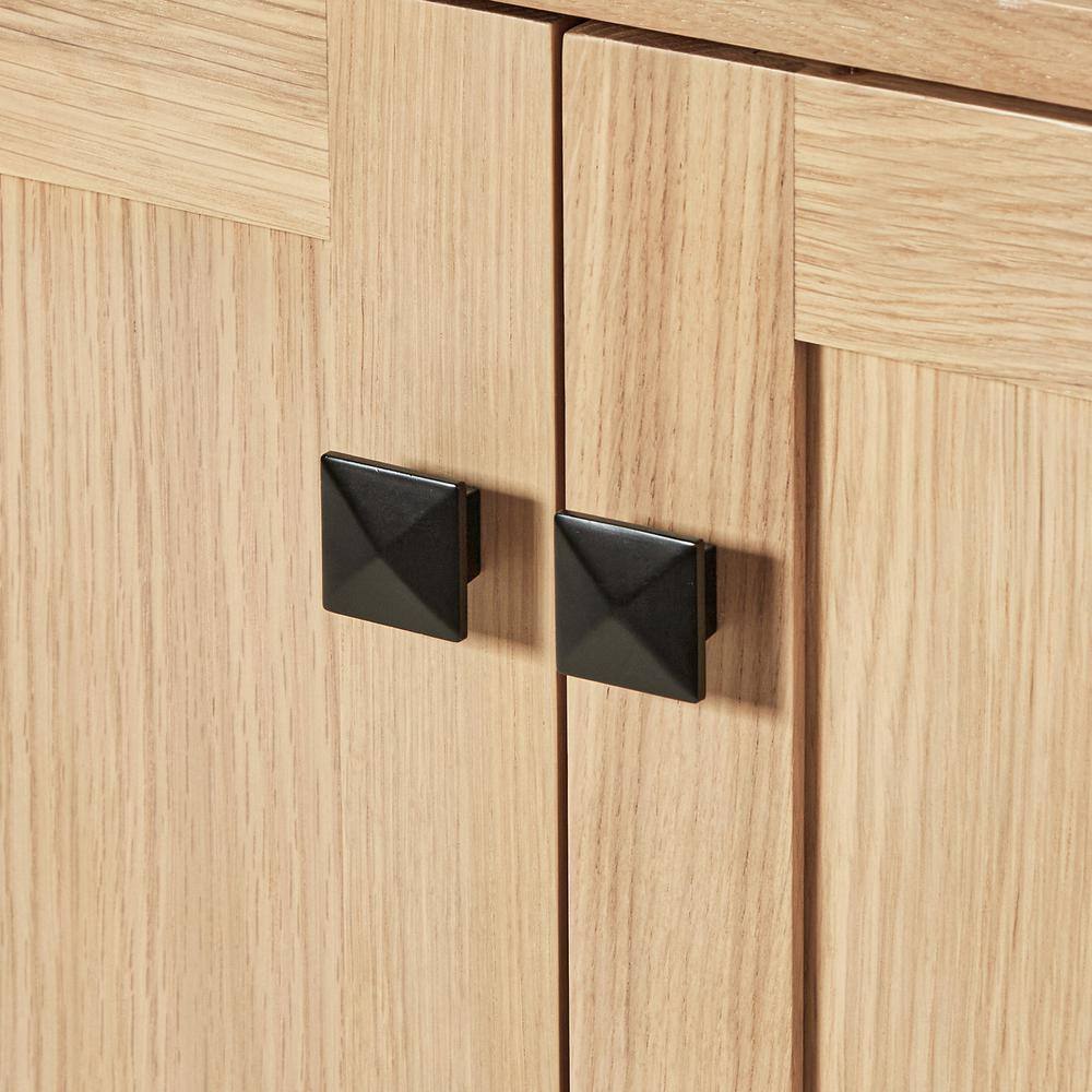 Cambridge 42'' Oak Freestanding Bathroom Vanity with Carrara Marble Top