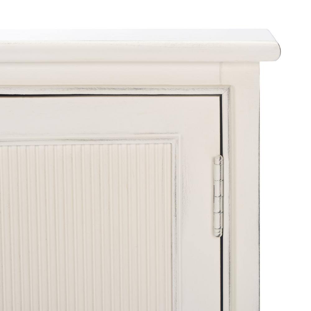 Adiland Distressed White 2-Door 3-Drawer Console Table